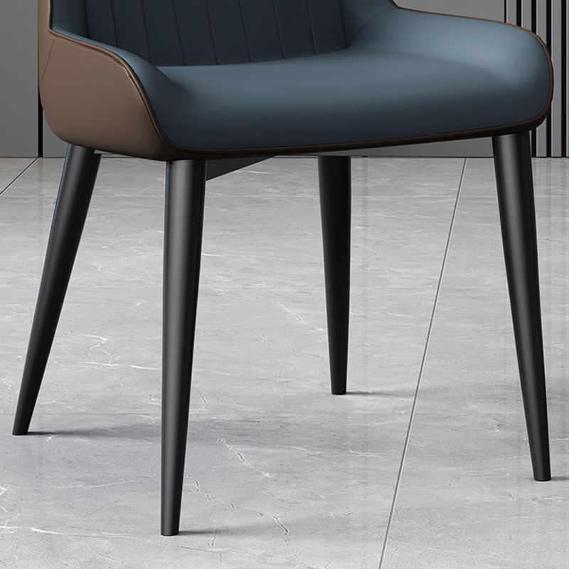 Dining Room Upholstered Side Chair Home Faux Leather Dining Chair Clearhalo 'Dining Chairs' 'Dining Tables & Seating' 'dining_chair' 'furn' 'furn_dining_chair' 'Furniture' 'Kitchen & Dining Furniture' 1200x1200_0111a5d3-a2ba-43d9-a014-e852d0de94da