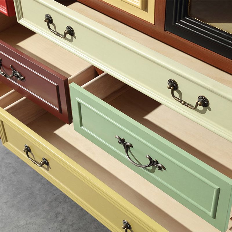 34 "/ 41" W commode en bois de style traditionnel multiples tiroirs coffre pour chambre à coucher