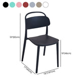 Scandinavian Plastic Chair Stackable Open Back Dining Chair in Matte Finish (Set of 4) Clearhalo ' kitchen&dining_furn' 'Dining Chairs' 'Dining Tables & Seating' 'dining_chair' 'furn' 'furn_dining_chair' 'Furniture' 'furniture_dining_chair' 'Kitchen & Dining Furniture' 'kitchen' 1200x1200_0115239e-d838-4b8c-836f-bceaf9ea582d