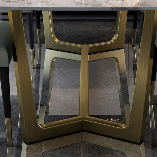 Modern 1/2/5/6/7 Pieces Dining Set Rectangle Stone Dining Table Set for Home Clearhalo 'Dining Room Sets' 'Dining Tables & Seating' 'dining_room_set' 'furn' 'furn_dining_room_set' 'Furniture' 'Kitchen & Dining Furniture' 1200x1200_01164bec-1c40-4ae8-820b-eaa84d9200bb
