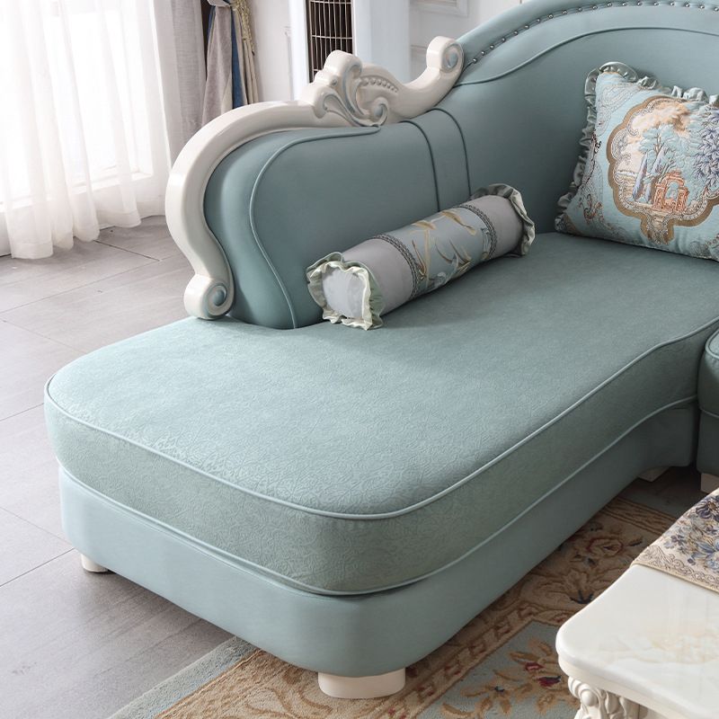 74" Wide French Country Sectional Sofa Leather Sleeper Sectional Clearhalo 'furn' 'furn_sectionals' 'Furniture' 'Living Room Furniture' 'Sectionals' 1200x1200_011754b7-4959-4916-a330-9ff58ebbfd48