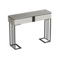Rectangle Console Table Scratch Resistant with Stone Top for Hall