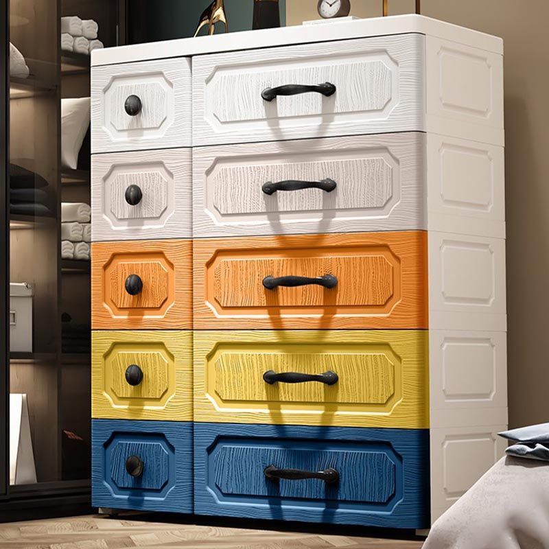 Plastic Storage Cabinet with Legs Contemporary Wardrobe Armoire