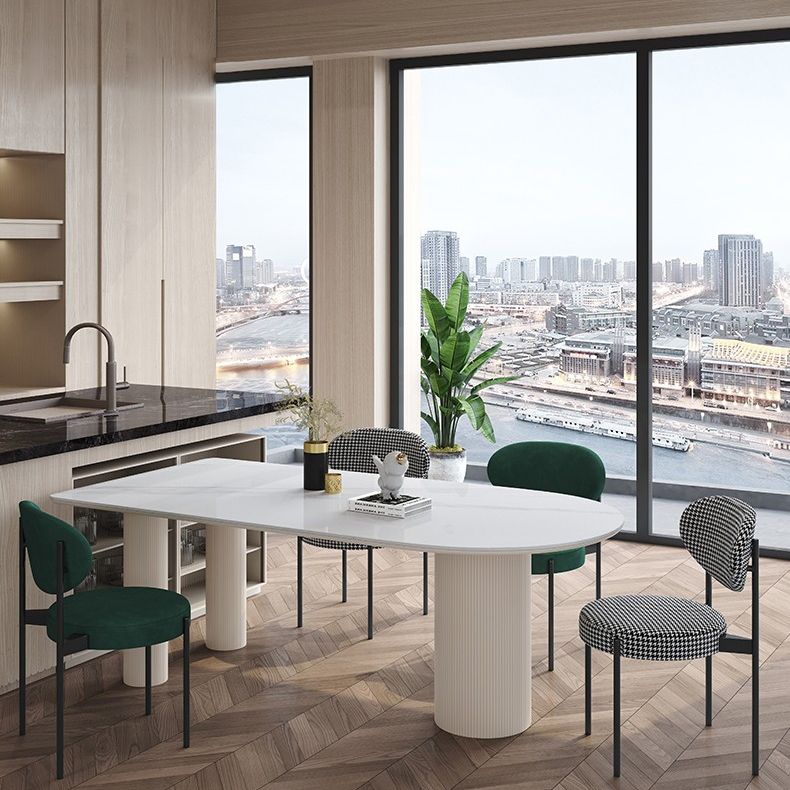 Free Form Stone Top Dining Table Modern Tripod Dining Table for Restaurant Clearhalo 'Dining Tables & Seating' 'Dining Tables' 'dining_table' 'furn' 'furn_dining_table' 'Furniture' 'Kitchen & Dining Furniture' 1200x1200_011ad6c9-47e0-4af8-8bd0-f607a3360e90