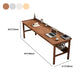 Modern Wood Writing Writing Desk 21.65 "de ancho Wood Wood Desk para el hogar