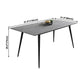 Industrial Gray Sintered Stone Dining Table Rectangle Shape Standard Dining Table for Kitchen Clearhalo ' dining_table' 'Dining Tables & Seating' 'Dining Tables' 'furn' 'furn_dining_table' 'Furniture' 'furniture_dining_table' 'Kitchen & Dining Furniture' 'kitchen&dining_furn' 'kitchen' 'kitchen_dining_table' 1200x1200_011bcefc-b4c4-4a33-94ff-c5b717bd9257