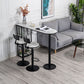 Glam White Faux Marble Bistro Table Iron Double Pedestal Bar Dining Table with 3-Shelf Clearhalo 'Bar Furniture' 'Bar Tables' 'bar_tables' 'furn' 'furn_bar_tables' 'Furniture' 'furniture_bar_tables' 'Kitchen & Dining Furniture' 1200x1200_011daf72-15c1-4965-b350-7b7f3a78ddfc