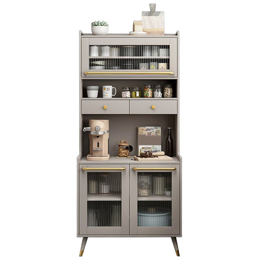 Wood Buffet Table Glam Sideboard Table with Cabinets and Drawers Clearhalo 'buffet_sideboard' 'Buffets & Sideboards' 'furn' 'furn_buffet_sideboard' 'Furniture' 'Kitchen & Dining Furniture' 1200x1200_011eb1da-a1e1-40b6-93c6-681b3cb6a8f8