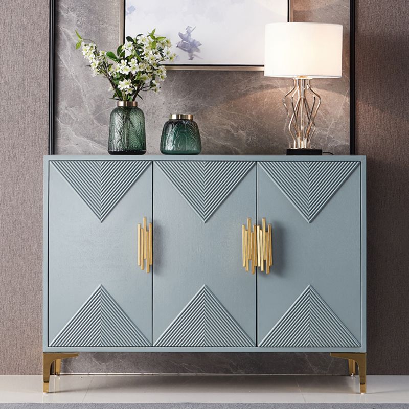 Glam Antique Finish Dining Server Door Engineered Wood Sideboard Table Clearhalo 'buffet_sideboard' 'Buffets & Sideboards' 'furn' 'furn_buffet_sideboard' 'Furniture' 'Kitchen & Dining Furniture' 1200x1200_012012cc-594b-4f82-80c8-582b962244c9