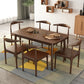 Rectangular Solid Wood Dining Table Modern Furniture with 4 Legs