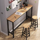 Rectangle Bar Table Contemporary Bar Table with Trestle Base Clearhalo 'Bar Furniture' 'Bar Tables' 'bar_tables' 'furn' 'furn_bar_tables' 'Furniture' 'furniture_bar_tables' 'Kitchen & Dining Furniture' 1200x1200_0122fff5-5f3e-4590-bc34-c070d263fe8f