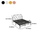 Glam Metallic Standard Bed,  Open-Frame Headboard Bed Frame with  Footboard