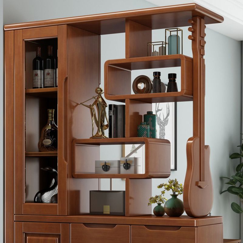 Solid Wood Cabinet 14.96" Wide Accent Cabinet with Drawers and Shelves Clearhalo 'Cabinets & Chests' 'cabinets_chests' 'furn' 'furn_cabinets_chests' 'Furniture' 'Living Room Furniture' 1200x1200_0127a618-fcfd-4e71-95b0-ad87936f2fa4