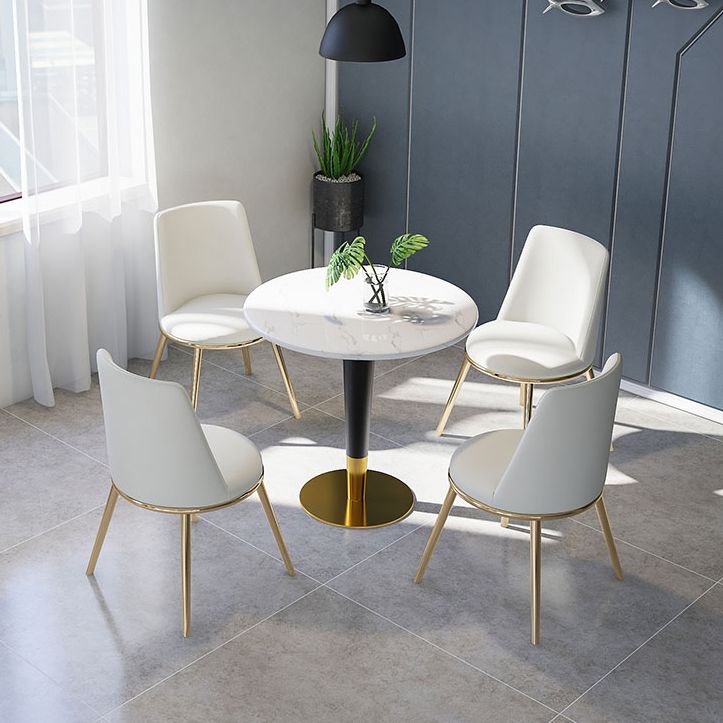 Round Marble Dinette Table Traditional Luxury Dinner Room Table for Indoor Clearhalo ' dining_table' 'Dining Tables & Seating' 'Dining Tables' 'furn' 'furn_dining_table' 'Furniture' 'furniture_dining_table' 'Kitchen & Dining Furniture' 'kitchen&dining_furn' 'kitchen' 'kitchen_dining_table' 1200x1200_01282b51-42bb-41db-8263-07383eb5e272