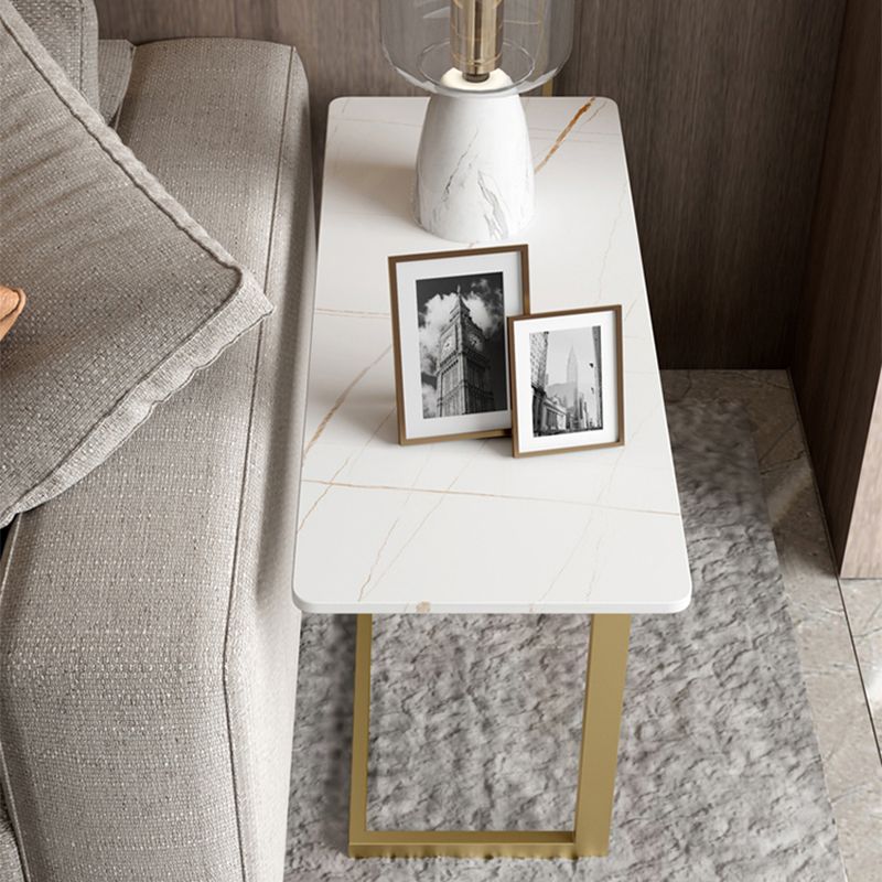 Retangular Side Table 55" Tall Iron C Side End Table in White/Black/Grey Clearhalo 'Coffee & Accent Tables' 'End & Side Tables' 'end_side_table' 'end_side_tables' 'furn' 'furn_end_side_tables' 'Furniture' 'furniture_end_side_table' 'Living Room Furniture' 1200x1200_01284c52-91ce-4c7b-a814-0fa782906e42