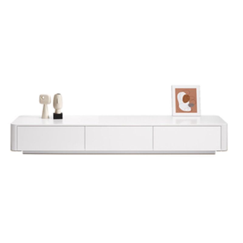 White TV Console Modern Cable Management Engineered Wood Media Console Clearhalo 'furn' 'furn_tv_stands_entertainment_centers' 'Furniture' 'Living Room Furniture' 'TV Stands & Entertainment Centers' 'TV Stands & Media Storage Furniture' 'tv_stands_entertainment_centers' 1200x1200_012c4b31-5205-48a0-9cb3-c8f40d5b379b