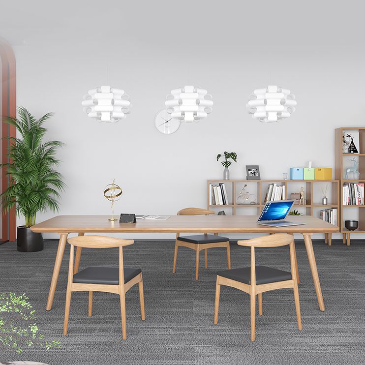 Modern Rectangle Pine Solid Wood Table 4 Legs Home Kitchen Dinner Furniture Clearhalo ' dining_table' 'Dining Tables & Seating' 'Dining Tables' 'Furniture' 'furniture_dining_table' 'Kitchen & Dining Furniture' 'kitchen&dining_furn' 'kitchen' 'kitchen_dining_table' 1200x1200_01305ef0-407e-4a02-9cab-e651d1eaf9ef