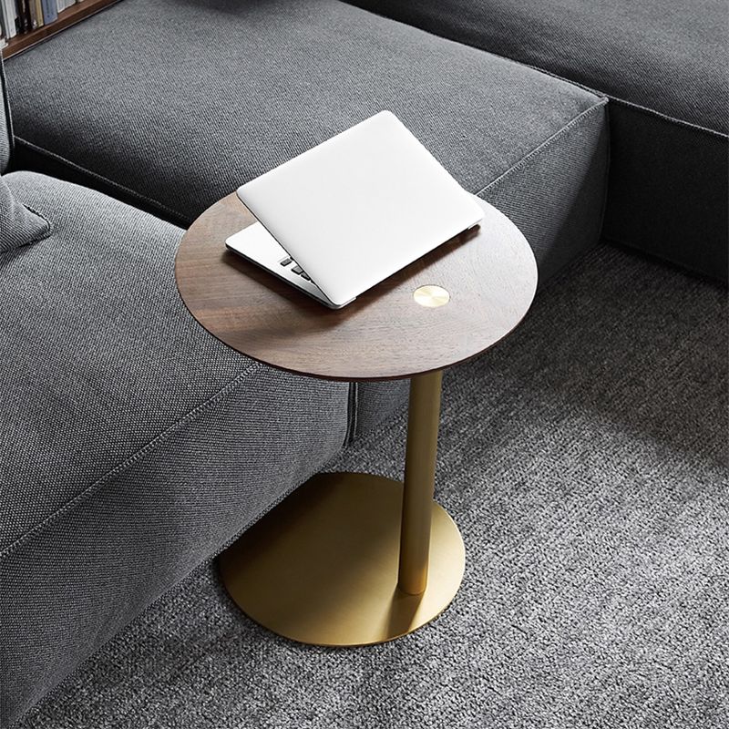 Tavolo da angolo contemporaneo da 19 "tavolo rotondo del piedistallo rotondo