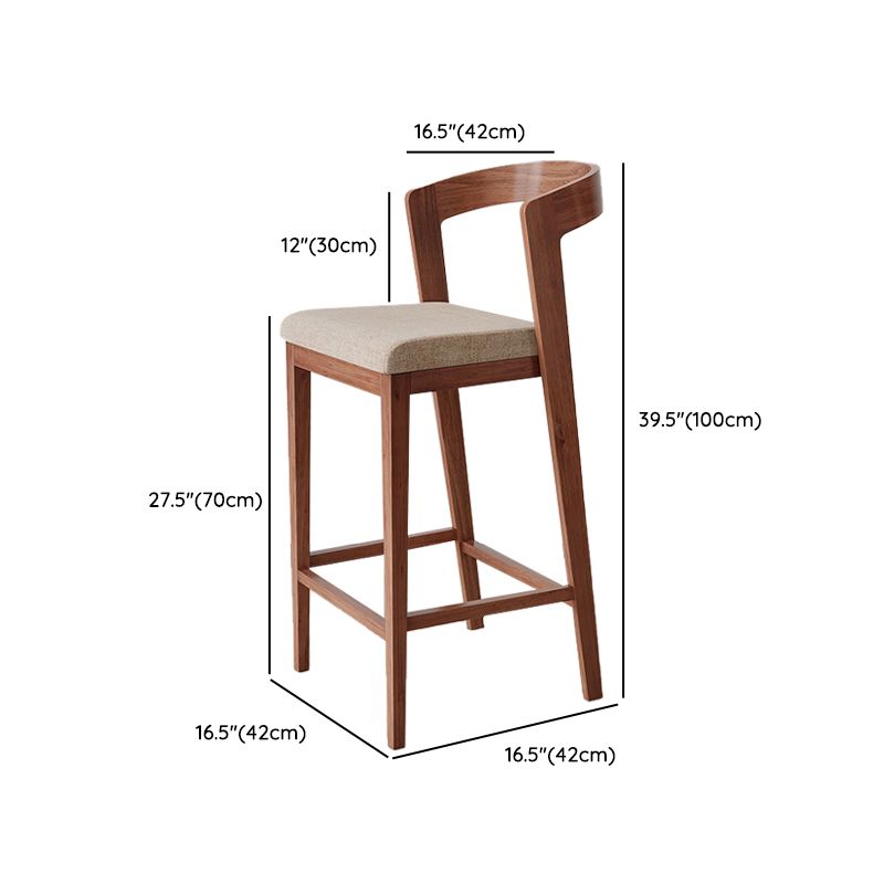 1/3 Pieces Bar Stool and Table Set Brown Solid Wood for Dining Room