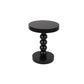 Traditional Round Wooden End Table 15.74" Wide Pedestal Side Table