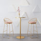 Modern 1/2/3/4 Pieces Metal Bar Table Set Round Bar Table with High Stools for Kitchen Clearhalo 'Bar Furniture' 'furn' 'furn_home_bar_bar_sets' 'Furniture' 'Home Bars & Bar Sets' 'home_bar_bar_sets' 'Kitchen & Dining Furniture' 1200x1200_0134ccdf-d663-4404-9fba-0376aace523f