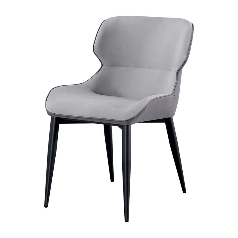 Contemporary Indoor Arm Chair Wingback Upholstered Metal Dining Room Chair Clearhalo ' kitchen&dining_furn' 'Dining Chairs' 'Dining Tables & Seating' 'dining_chair' 'furn' 'furn_dining_chair' 'Furniture' 'furniture_dining_chair' 'Kitchen & Dining Furniture' 'kitchen' 1200x1200_013704f9-aec8-4fa1-8e61-4a9c23b51498