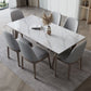 Modern Rectangle Sintered Stone Top Dining Set 1/4/5/7 Pieces Dining Table with Chairs Clearhalo 'Dining Room Sets' 'Dining Tables & Seating' 'dining_room_set' 'furn' 'furn_dining_room_set' 'Furniture' 'furniture_dining_room_set' 'Kitchen & Dining Furniture' 1200x1200_0138f4f0-bf9d-4b44-975e-2861bcd317bd