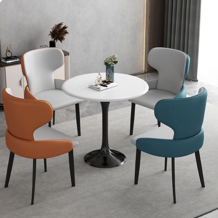 Modern Style Dining Chair Wingback Arm Chairs with Metal Legs for Kitchen Clearhalo ' kitchen&dining_furn' 'Dining Chairs' 'Dining Tables & Seating' 'dining_chair' 'Furniture' 'furniture_dining_chair' 'Kitchen & Dining Furniture' 'kitchen' 1200x1200_013b07af-e266-4af2-8bc2-c04f281124e9