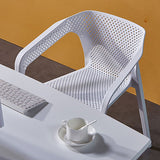 Plastic Slat Back Arm Chair Glam Style Stackable Dining Chair for Indoor Clearhalo 'Dining Chairs' 'Dining Tables & Seating' 'dining_chair' 'furn' 'furn_dining_chair' 'Furniture' 'furniture_dining_chair' 'Kitchen & Dining Furniture' 1200x1200_013ba201-ee44-4446-bde3-b1509b2ee85d