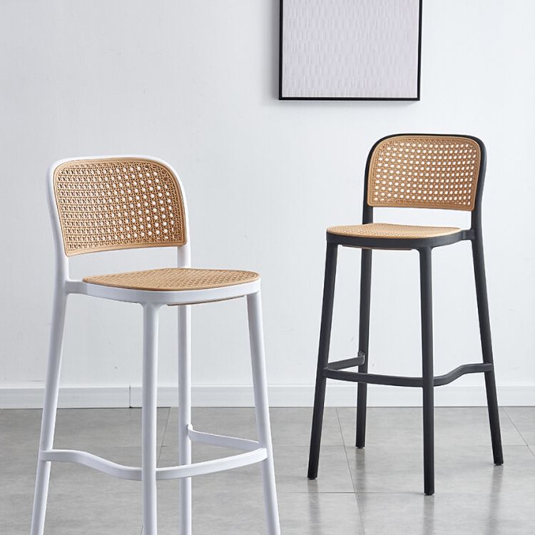 Modern Style Square Bar-stool Plastic Counter Bar Stool for Home Clearhalo 'Bar Furniture' 'Bar Stools' 'bar_stools' 'furn' 'furn_bar_stools' 'Furniture' 'furniture_bar_stools' 'Kitchen & Dining Furniture' 1200x1200_013c66a5-0c97-44bd-bfe6-9b194de539a8