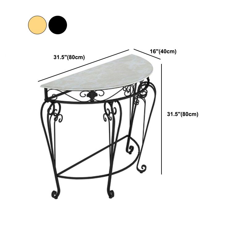 Sala 4 gambe Fucide legno in legno mezza luna resistente a graffi e console resistente alle macchie
