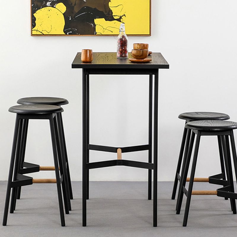Contemporary Round Backless Armless Bar Stools with Metal Legs Clearhalo 'Bar Furniture' 'Bar Stools' 'bar_stools' 'furn' 'furn_bar_stools' 'Furniture' 'Kitchen & Dining Furniture' 1200x1200_013cbcad-20ae-47d3-8ba1-608969e086f1