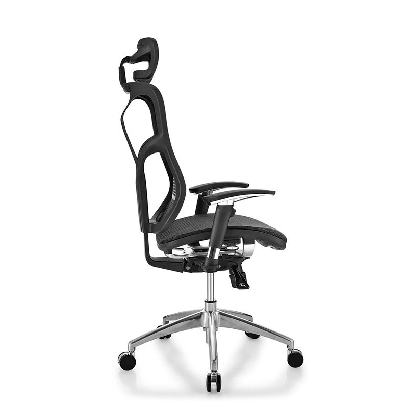 Sedia da scrivania moderna Sedia da computer in rete Sedia con schienale alto in colore nero