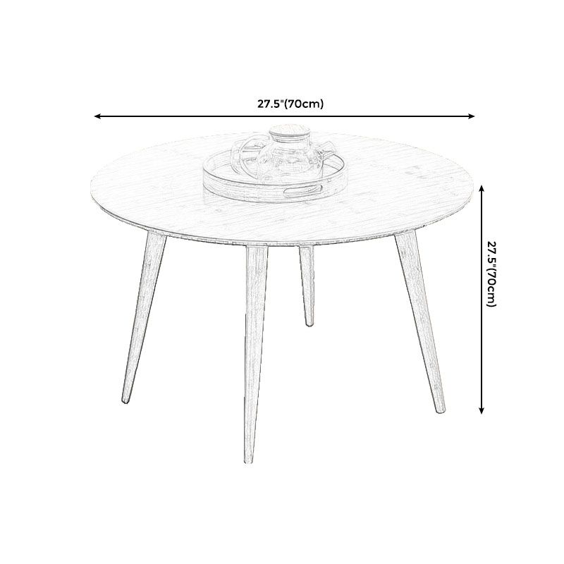 Round Wooden Coffee Table Four Legs Cocktail Table in Natural Clearhalo 'Coffee & Accent Tables' 'Coffee Tables' 'coffee_tables' 'furn' 'furn_coffee_tables' 'Furniture' 'furniture_coffee_tables' 'Living Room Furniture' 1200x1200_013ddc68-d26e-45a6-8148-b91412014acc