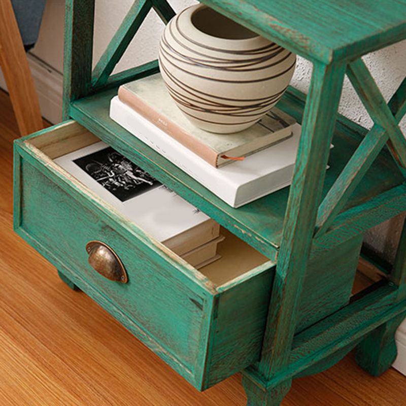 Modern Wood Accent Chest with Drawers and Shelf 11.81" Wide Chest Clearhalo 'Cabinets & Chests' 'cabinets_chests' 'furn' 'furn_cabinets_chests' 'Furniture' 'Living Room Furniture' 1200x1200_013e9116-8cbe-4158-abbb-bfde01f30093