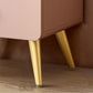 Commode de chambre blanche et rose, coffre de rangement en bois de style moderne avec plusieurs tiroirs