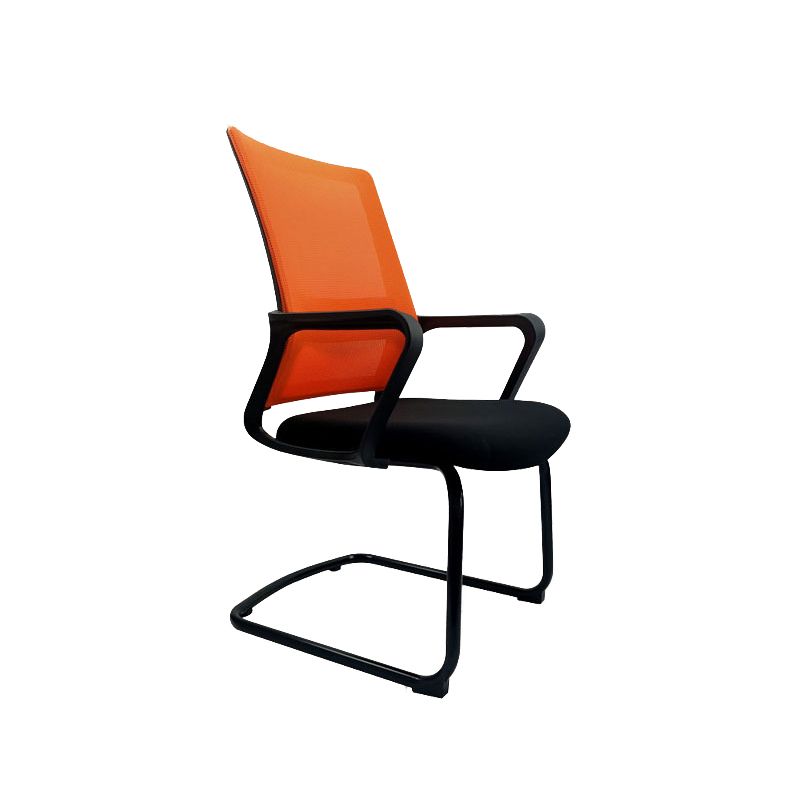 Contemporary No Wheels Desk Chair Microfiber Conference Mid-Back Arm Chair Clearhalo 'furn' 'furn_office_chair' 'Furniture' 'Office Chairs' 'Office Furniture' 'office_chair' 1200x1200_013f6f39-7726-4e59-b2ac-536de184e74f