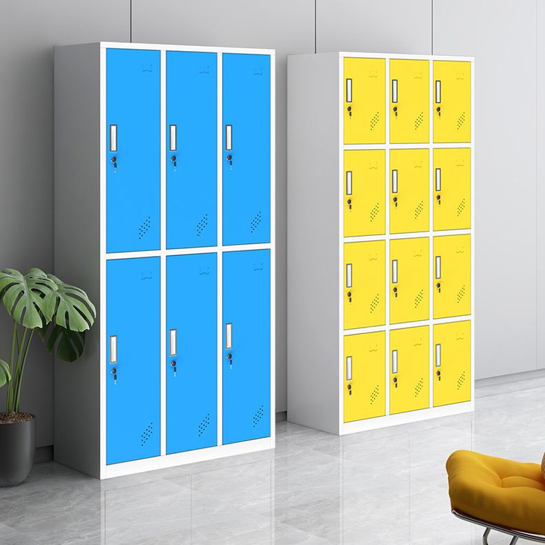 Gabinete de almacenamiento con bisagras de armario de armario de acero contemporáneo para el hogar