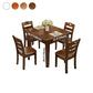Rectangle 4 Legs Vintage Dining Table Wood Color Extendable Table of Solid Wood Clearhalo ' dining_table' 'Dining Tables & Seating' 'Dining Tables' 'furn' 'furn_dining_table' 'Furniture' 'furniture_dining_table' 'Kitchen & Dining Furniture' 'kitchen&dining_furn' 'kitchen' 'kitchen_dining_table' 1200x1200_0141f8bf-b8b2-45c5-855a-d9346bc7497f