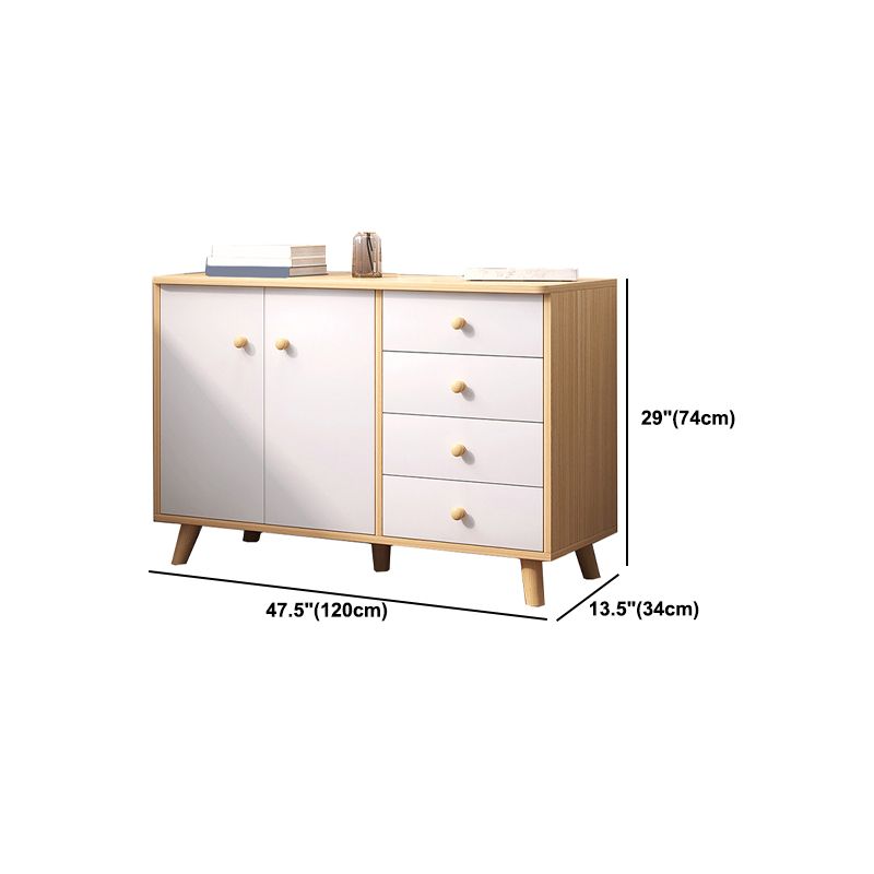 Modern Rectangle Accent Cabinet Wood Knobs Cabinet with Drawer Clearhalo 'Cabinets & Chests' 'cabinets_chests' 'furn' 'furn_cabinets_chests' 'Furniture' 'Living Room Furniture' 1200x1200_0143a3ca-48a9-41cf-b086-91c246dec452