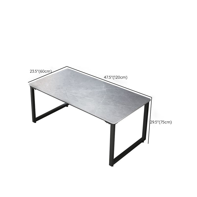 Home Rectangular Computer Desk with H-Shape Metal Legs Office Desk Clearhalo 'furn' 'furn_office_desk' 'Furniture' 'Office Desks' 'Office Furniture' 'office_desk' 1200x1200_0143f39e-5406-44f2-b91e-562f90069fe3