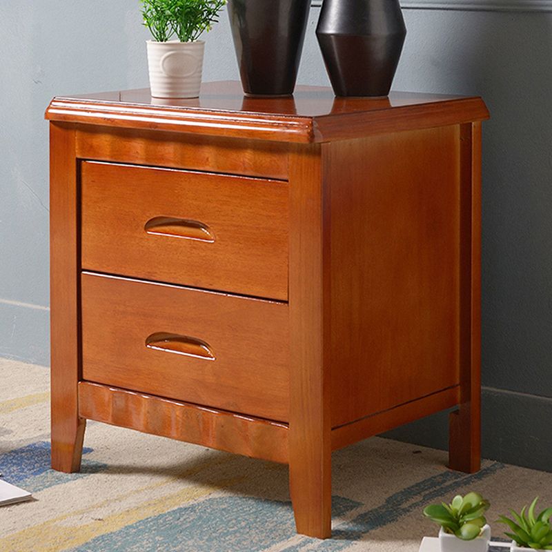 Modern Bed Nightstand Solid Wood Accent Table Nightstand with Drawers Clearhalo 'Bedroom Furniture' 'furn' 'furn_night_stand' 'Furniture' 'night_stand' 'Nightstands' 1200x1200_014420a1-c076-435f-b55c-d686f225481d