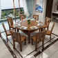 Traditional Wooden Dining Set Standard Height with Rectangle Top Dining Room Set Clearhalo 'Dining Room Sets' 'Dining Tables & Seating' 'dining_room_set' 'furn' 'furn_dining_room_set' 'Furniture' 'furniture_dining_room_set' 'Kitchen & Dining Furniture' 'kitchen&dining_furn' 'kitchen' 1200x1200_01466c5f-ad94-4d71-8409-6efc759ca8a0