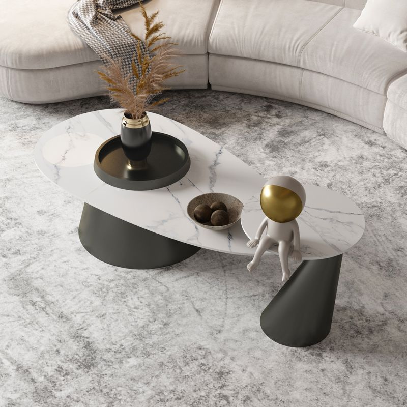 Table basse moderne sans table basse simple de forme libre pénible