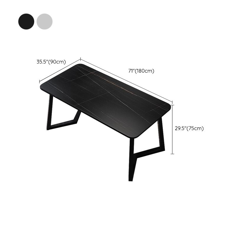 Scrivania rettangolare da ufficio in stile industriale scrivania da ufficio con gambe metalliche