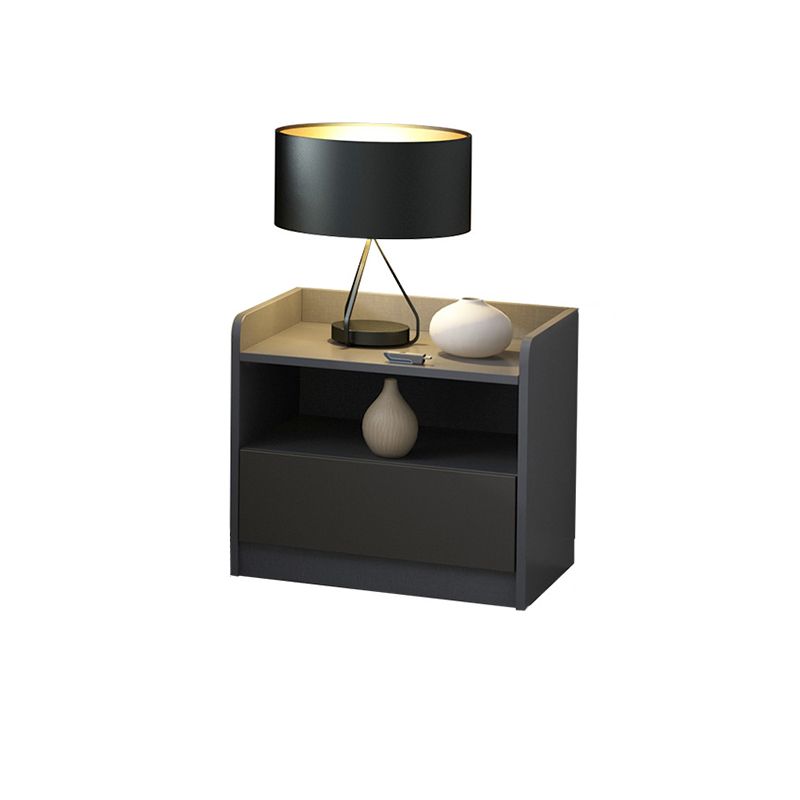 18 inch H Nightstand Imitatie Wood Lade opslag Modern bed nachtkastje