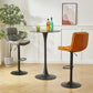 Industrial Backrest Armless Counter Stool Adjustable Cafe Bar Stool with Cushion