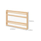 Contemporary Wall Mounted Bookshelf Solid Wood Bookcase for Office
