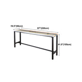 Rectangle Colorful Top Counter Table Metal Black Legs 42-inch Height Industrial Bar Table Clearhalo 'Bar Furniture' 'Bar Tables' 'bar_tables' 'furn' 'furn_bar_tables' 'Furniture' 'furniture_bar_tables' 'Kitchen & Dining Furniture' 1200x1200_014c1f6c-a2c7-49f1-a6e9-72f4aa4bd02b