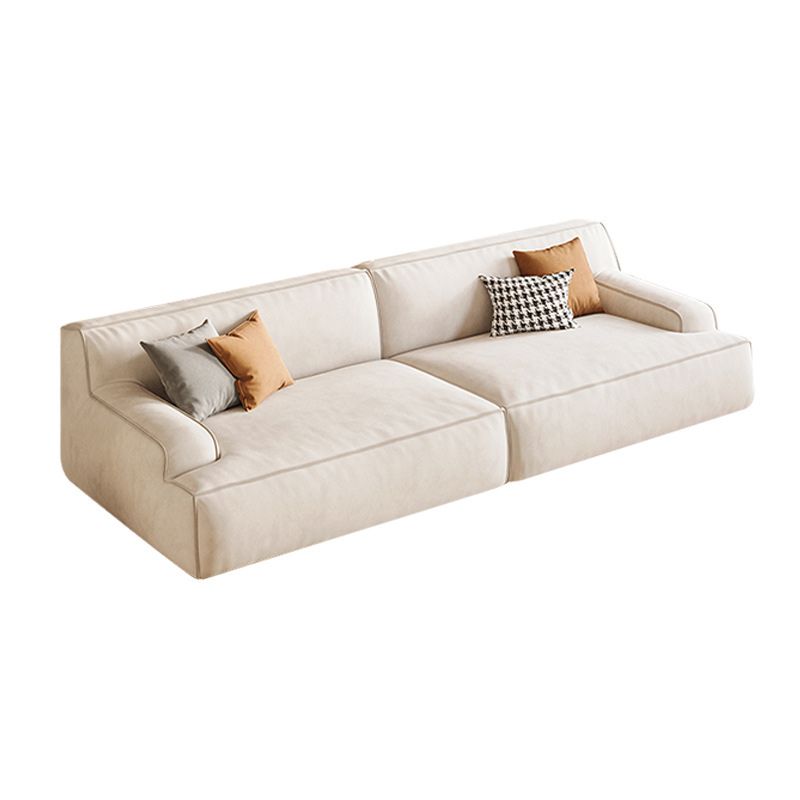 Divano braccio ad incasso beige divano standard serrato per soggiorno